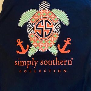 Simply Southern Long Sleeve Navy